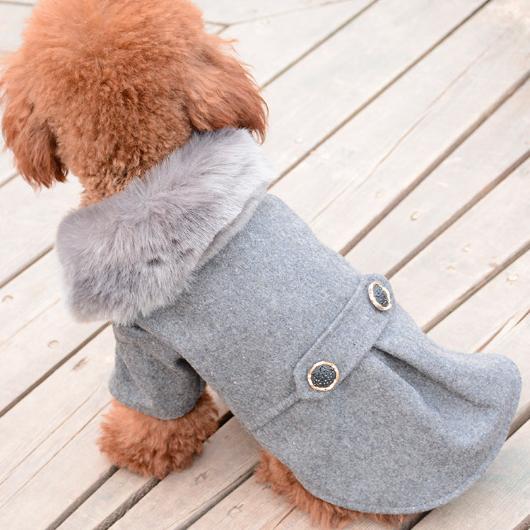 New Pet Feet Solid Color Autumn And Winter Clothing