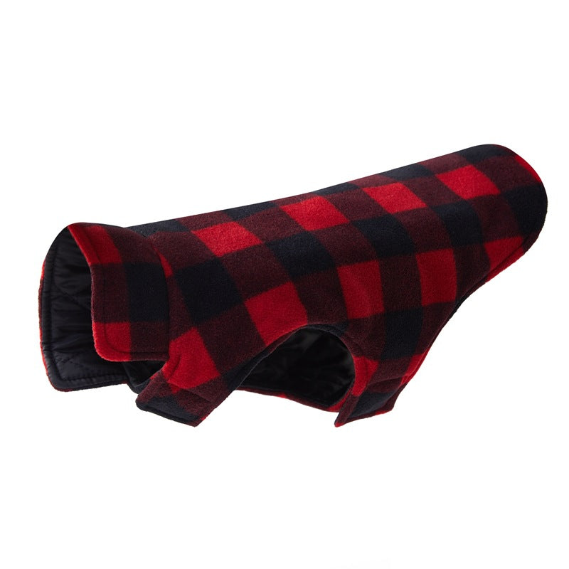 Pet Thick Checks Double-sided Vest Clothes