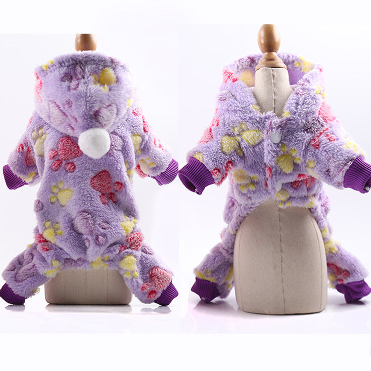 Warm padded clothes
