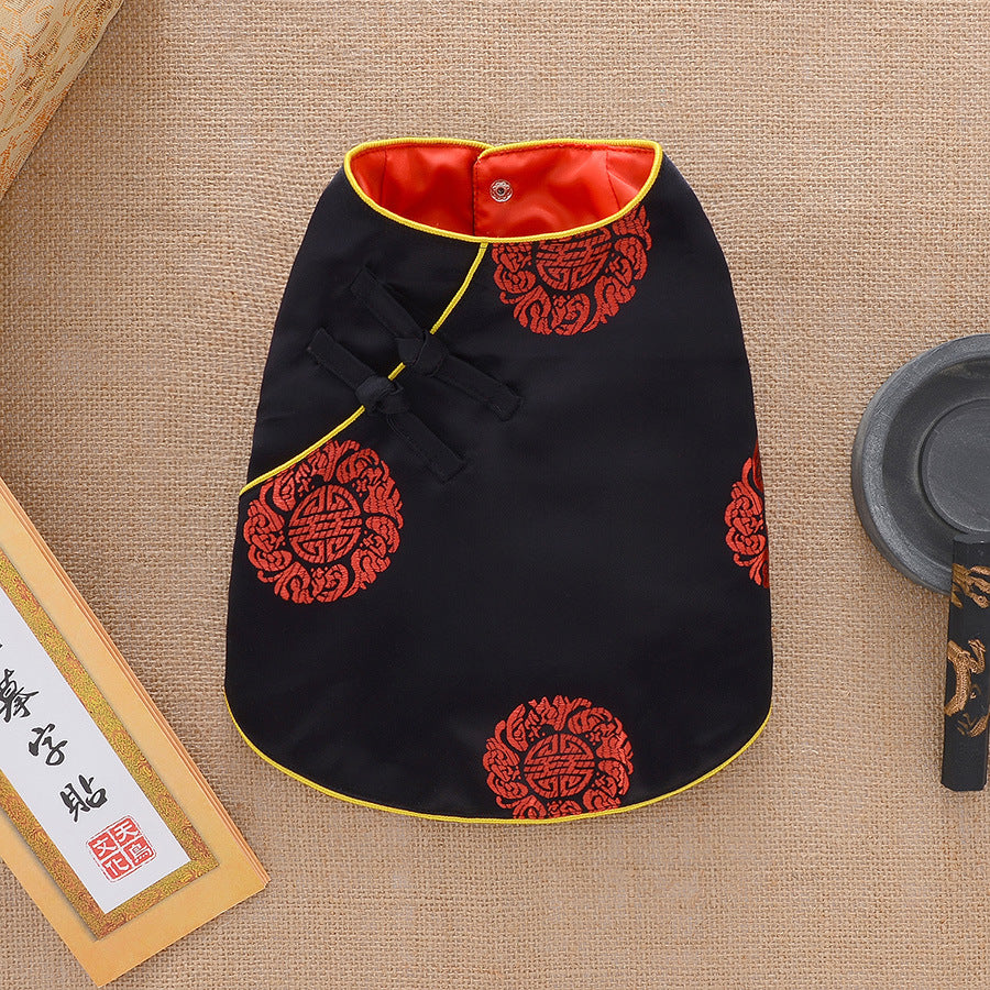 Dog Clothes Winter Thicken Warm Tang Suit