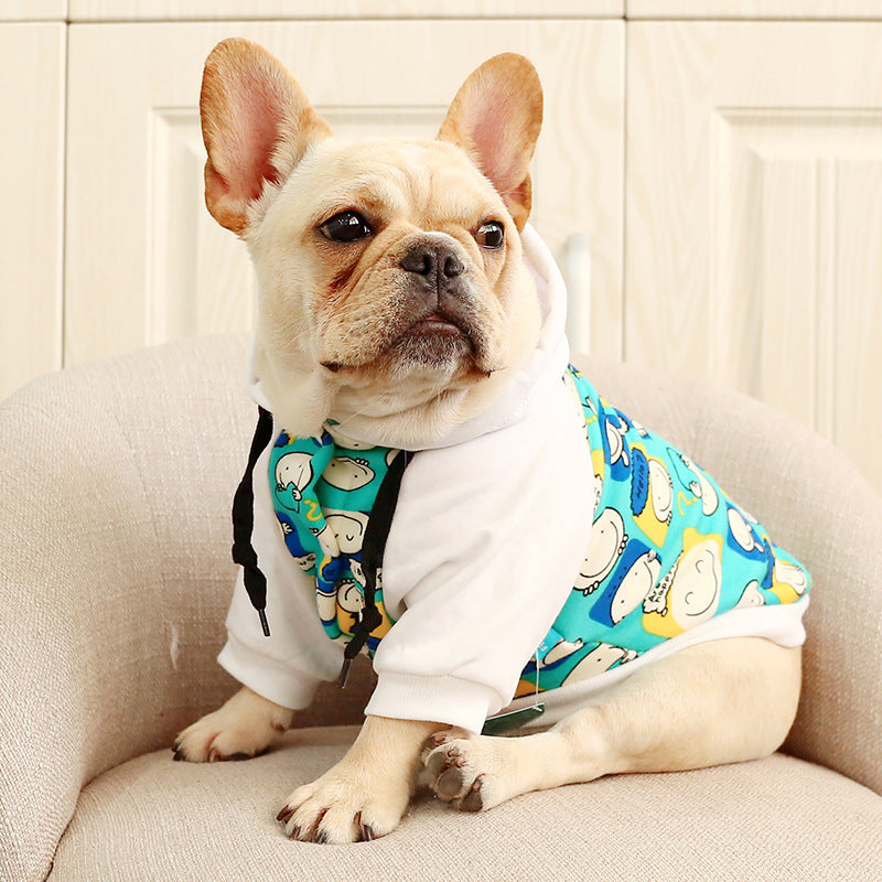 ummer hooded sweatshirt pug dog fight