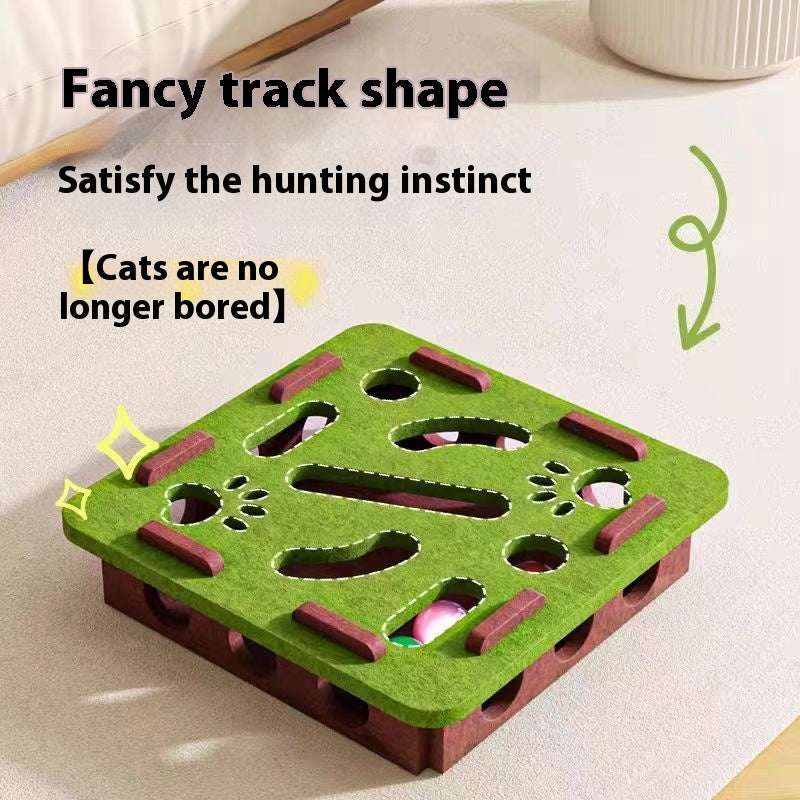 Cat Toy Self-Hi Relieving Stuffy Artifact Hole Felt Box