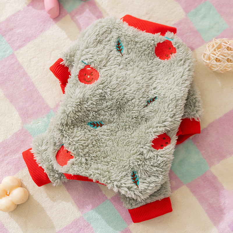 Wholesale Of Dog Clothes, Autumn And Winter Warm Four-legged Clothes, Small And Medium-sized Dog Teddy Bichon Frise Fleece Clothes, And Cat Pet
