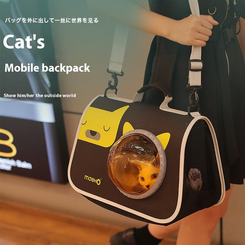 Pet Supplies Cat Bag Out Transparent Space Cover Flight Case