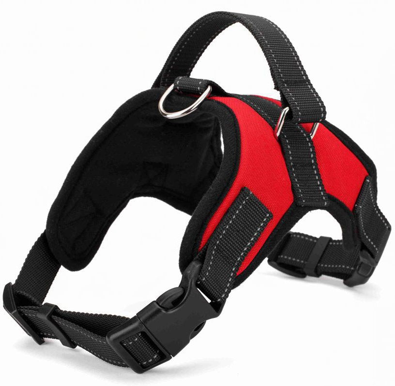 Explosion-proof Trap Hand Holding Rope Golden Retriever Leather Saddle Pet Harness