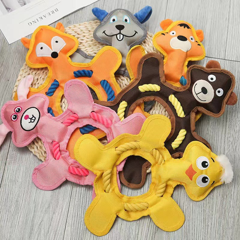 Plush Pet Toy Large, Medium And Small Dogs Cat Bone Tear-resistant Bite Sound Relieving Stuffy