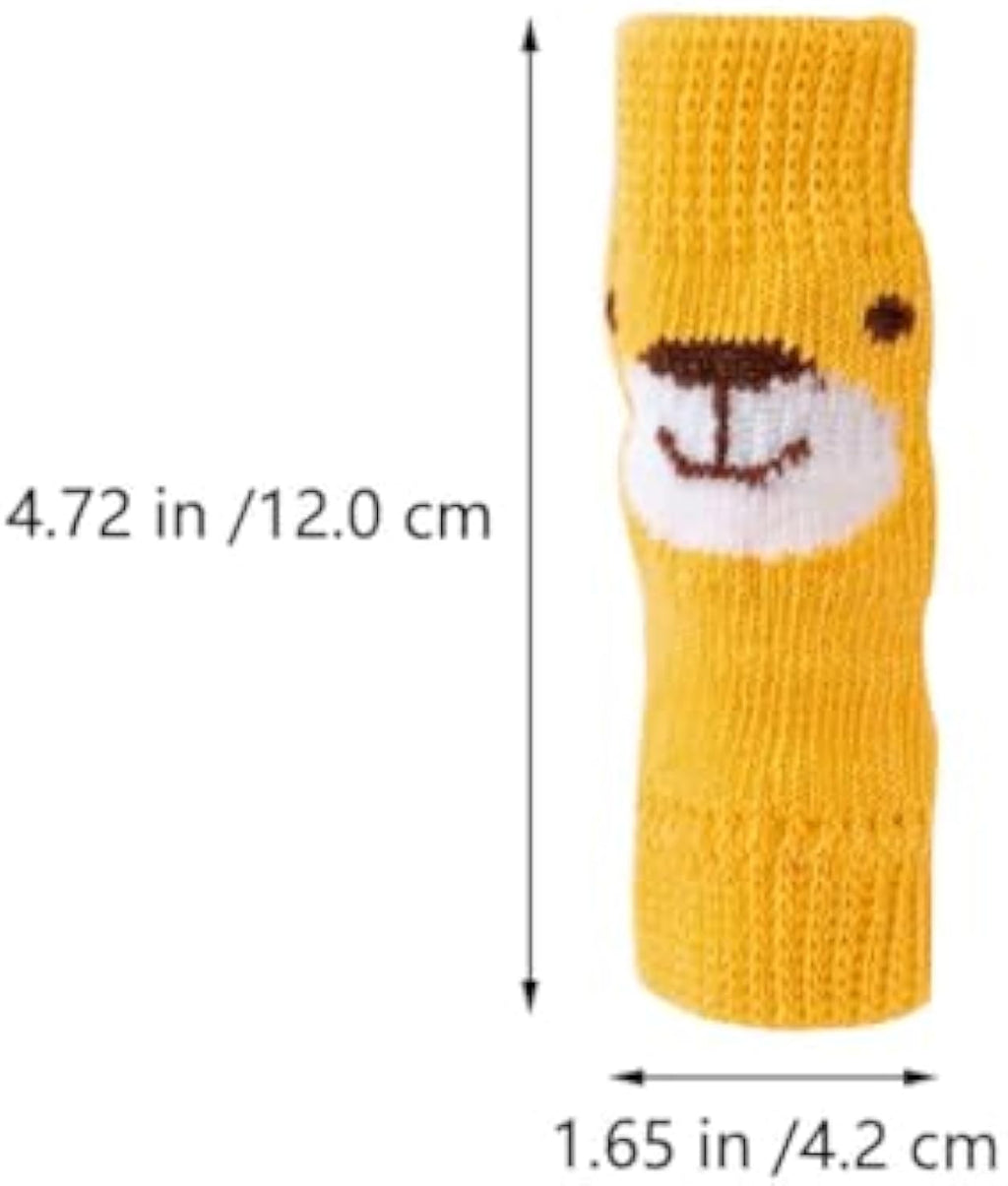 4-Piece Set Of Pet Socks Winter Warmth Pet Dog Leg Socks Puppy Short Boots Dog Front Leg Support Dog Leg Protection Pet Leg Cover Dog Cat Pet Dog