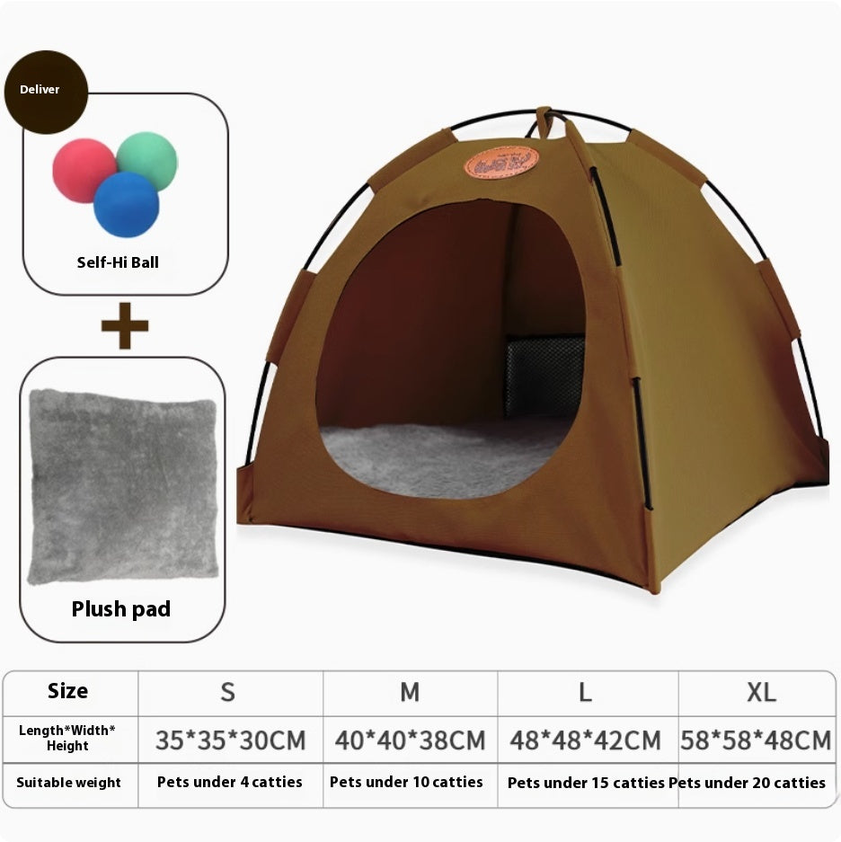 Four Seasons General Purpose Semi-enclosed Removable And Washable Cat Tent