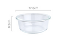 Glass cat bowl