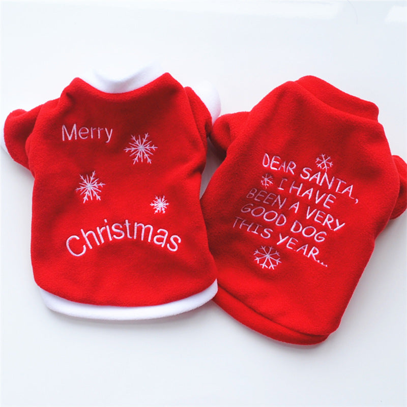 Puppy autumn and winter warm fleece