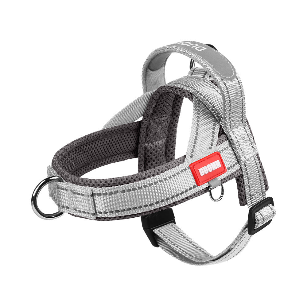 No Pull Dog Harness With 3 Clips And Soft Padded Handle Breathable Mesh Padded, Reflective Strip, Safe At Night, Escape Proof, Quick Adjustment, Easy