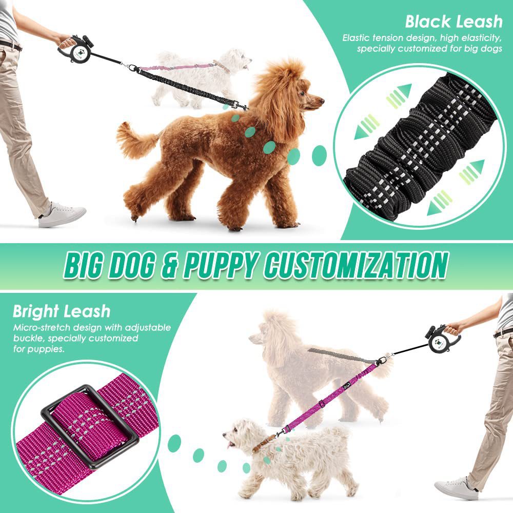 New Product Explosion-Proof Dog Chain One To Two Medium-Sized Dog Cute Traction Rope Dog Walking Rope Retractable