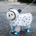 Summer Full Printed Polka Dot Bear Dog Poncho