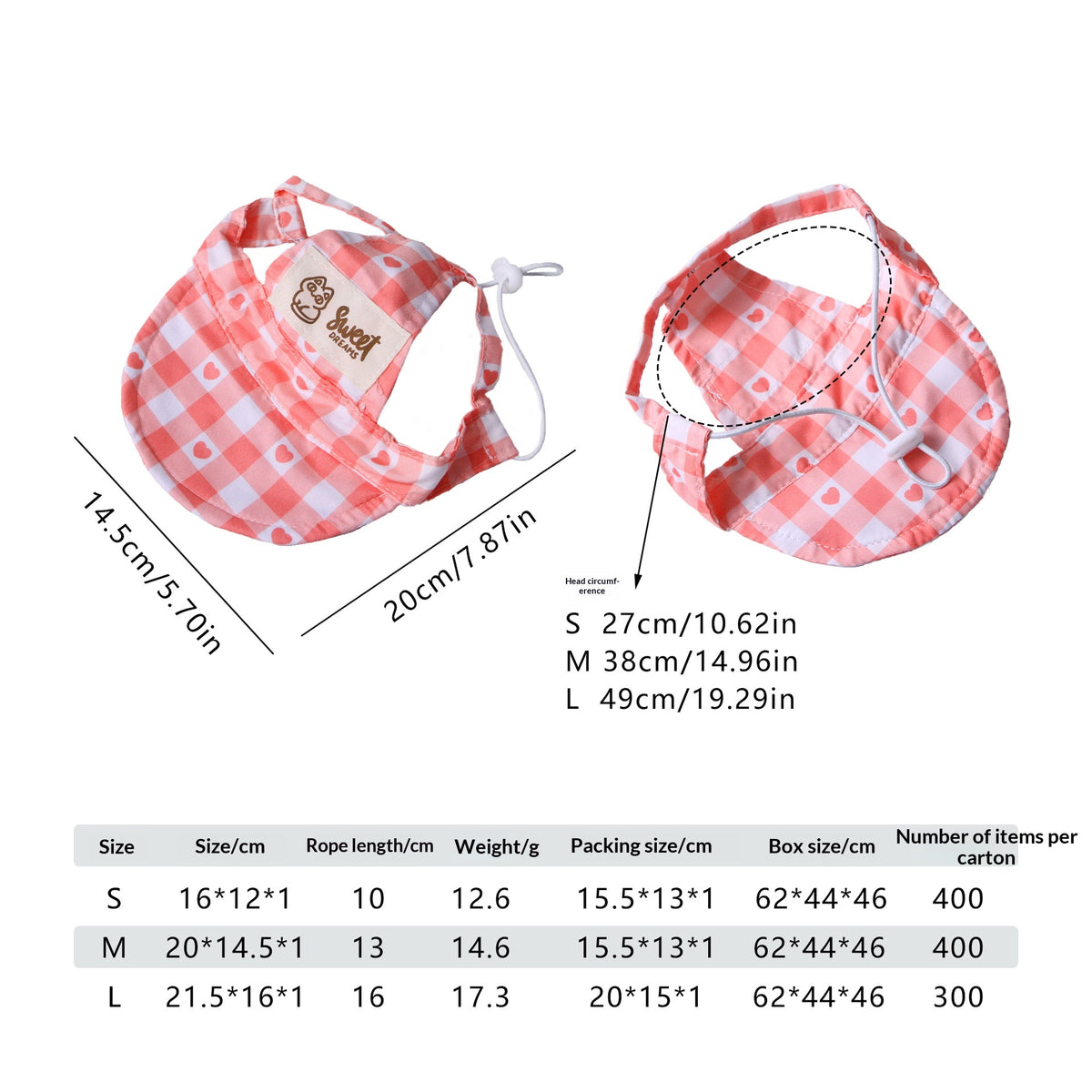 Creative Cartoon Printing Ear-Opening Pet Sun Hat