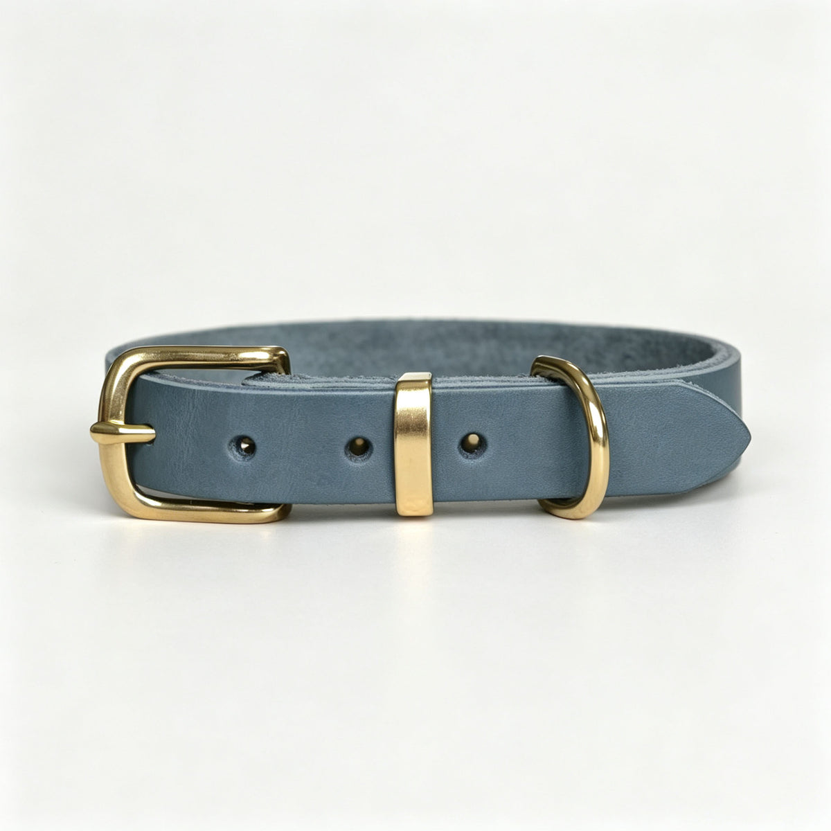 Vintage-style Pet Collar With Brass Fastenings