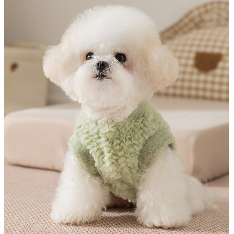 Autumn And Winter Dog Clothing, Two-legged Sleeveless Warm Fleece, Small And Medium-sized Dog Bichon, West Highland Cat Pet Clothing