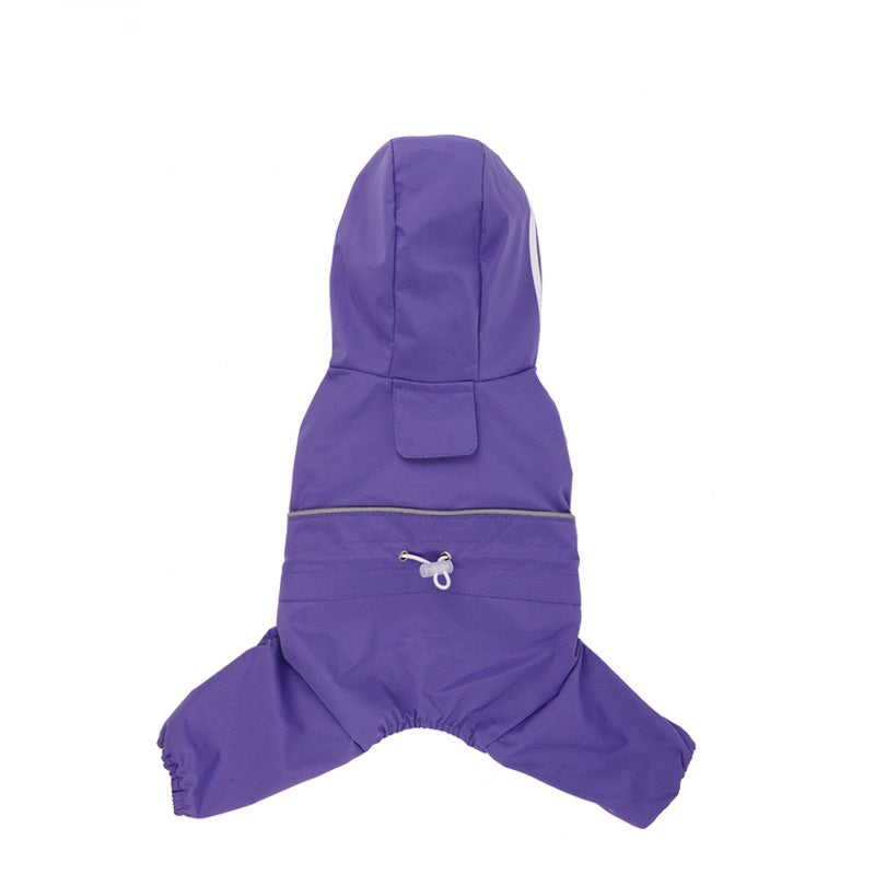 Small And Medium-sized Dog Four Foot Full Pack Pet Raincoat
