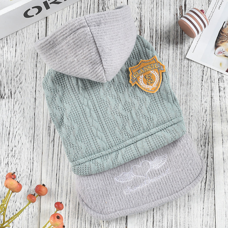 Clothes Cloud Vine Flower Dress Teddy Small Dog Winter Clothing