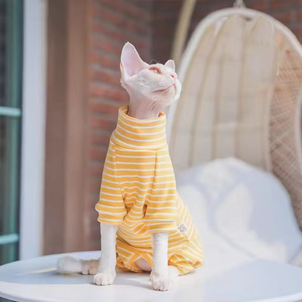 Pet Clothes Cat Spring Summer New Arrival Belly-Protecting Full-Covering