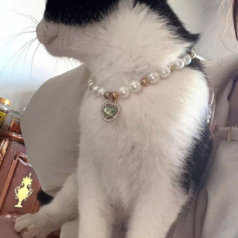 Popular Internet Celebrity Cat Pearl Necklace