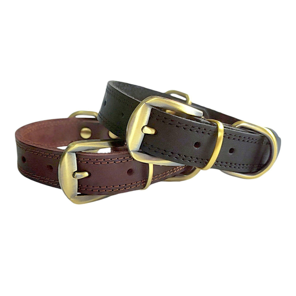 Pet Genuine Leather Collar Full Grain Bandana Collar
