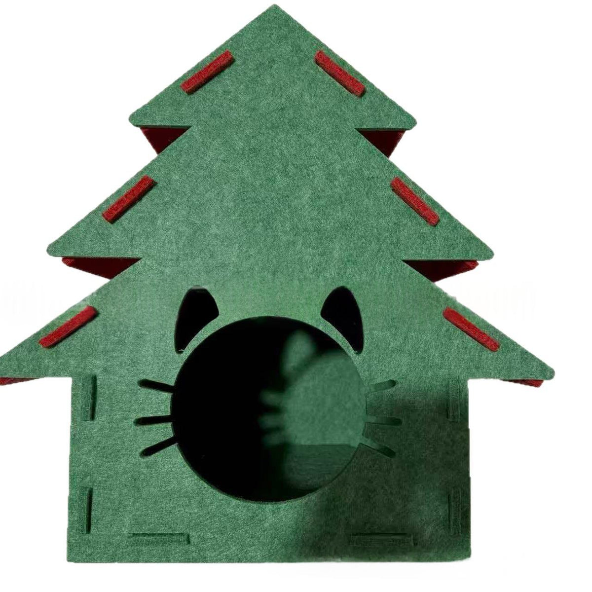Creative Cartoon Christmas Tree Cat Climbing Frame And Cat Bed