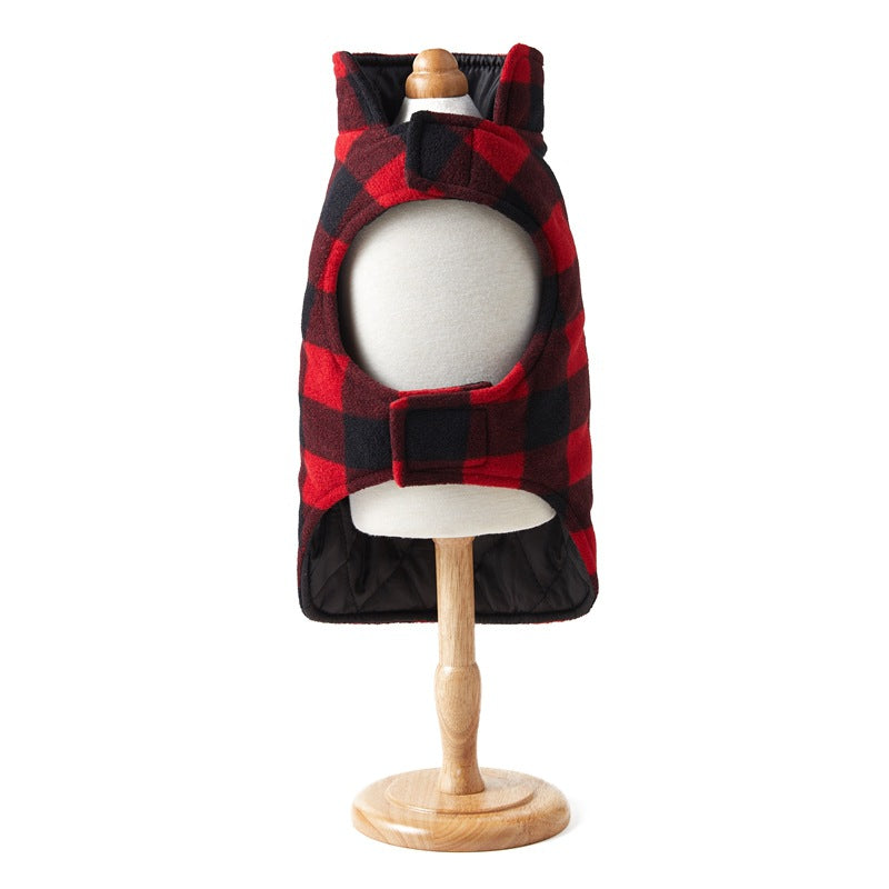 Pet Thick Checks Double-sided Vest Clothes