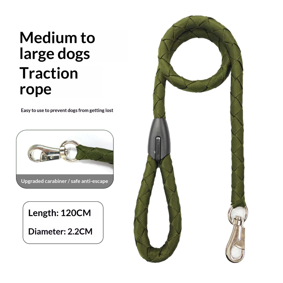 Thickened Durable Dog Leash For Medium To Large Breeds