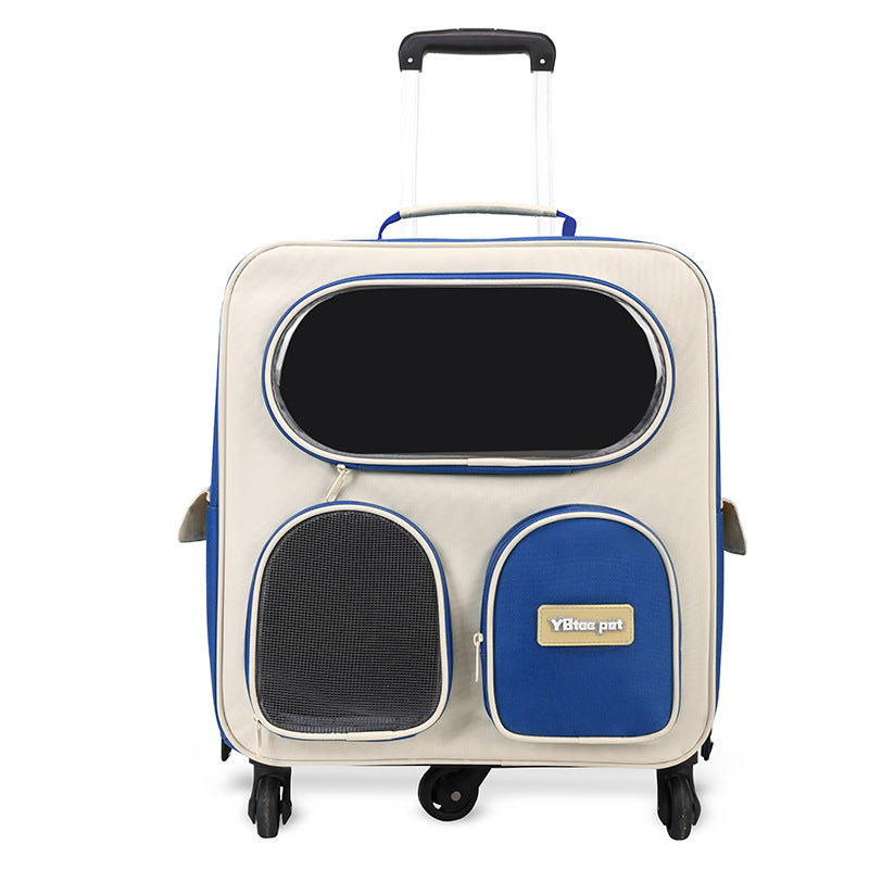 Pet Carrier Backpack Trolley For Cats And Dogs