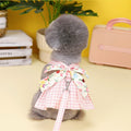 Plaid Patchwork Corset Pet Princess Dress