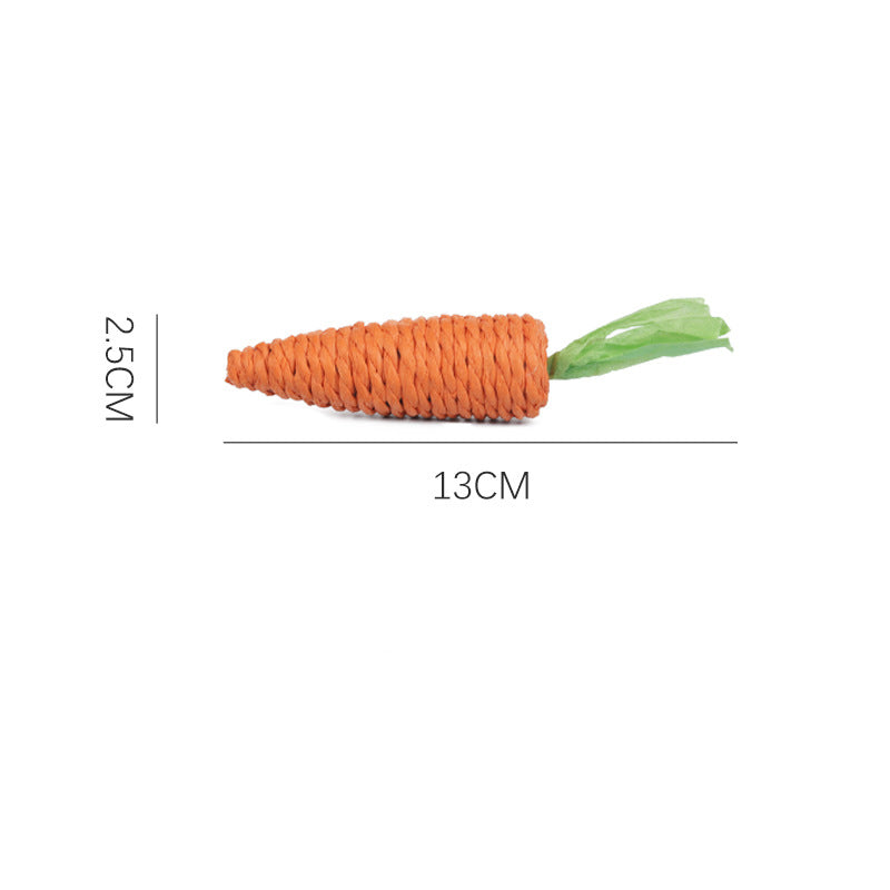 Cat Toys Carrot Bites Paper Toys Ringing Stones Cat Sticks Self Hi Tooth Grinding Sticks Interactive Pet Products