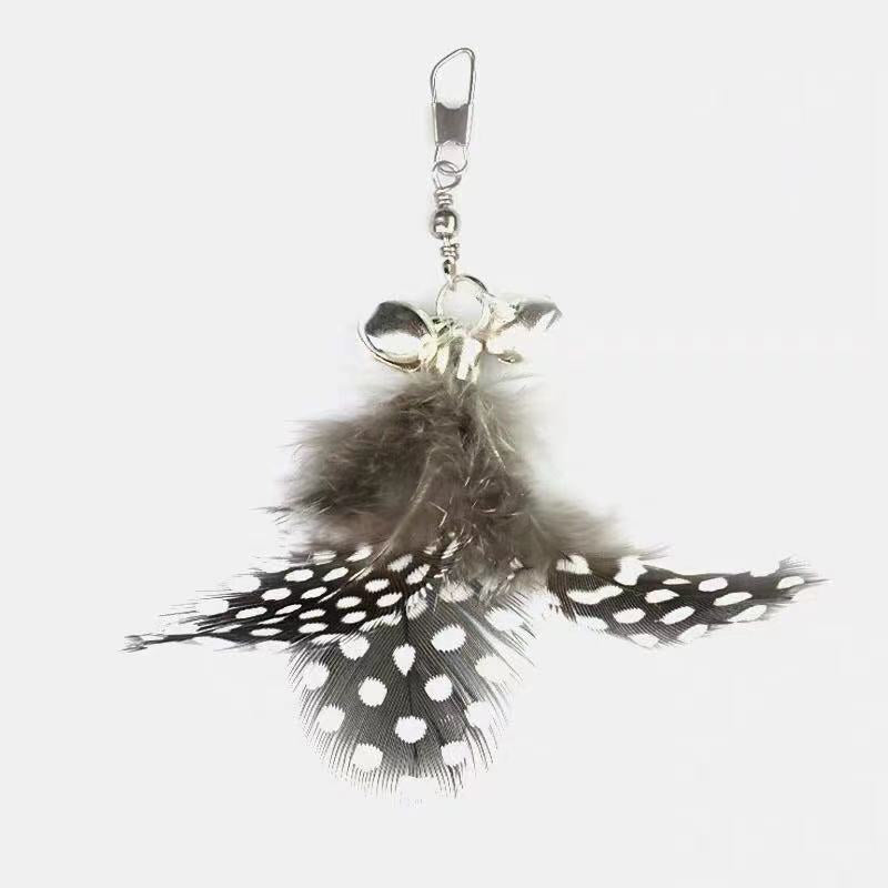 Pheasant Feather Funny Cat Stick Replacement Head DIY Cat Toy Funny