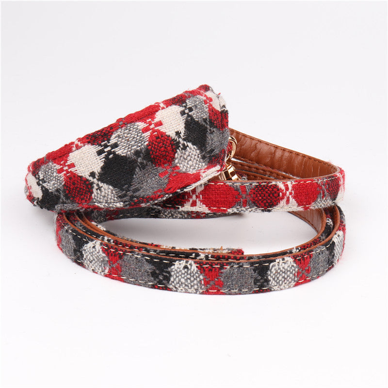 English Pet Dog Bow Collar Triangle Scarf