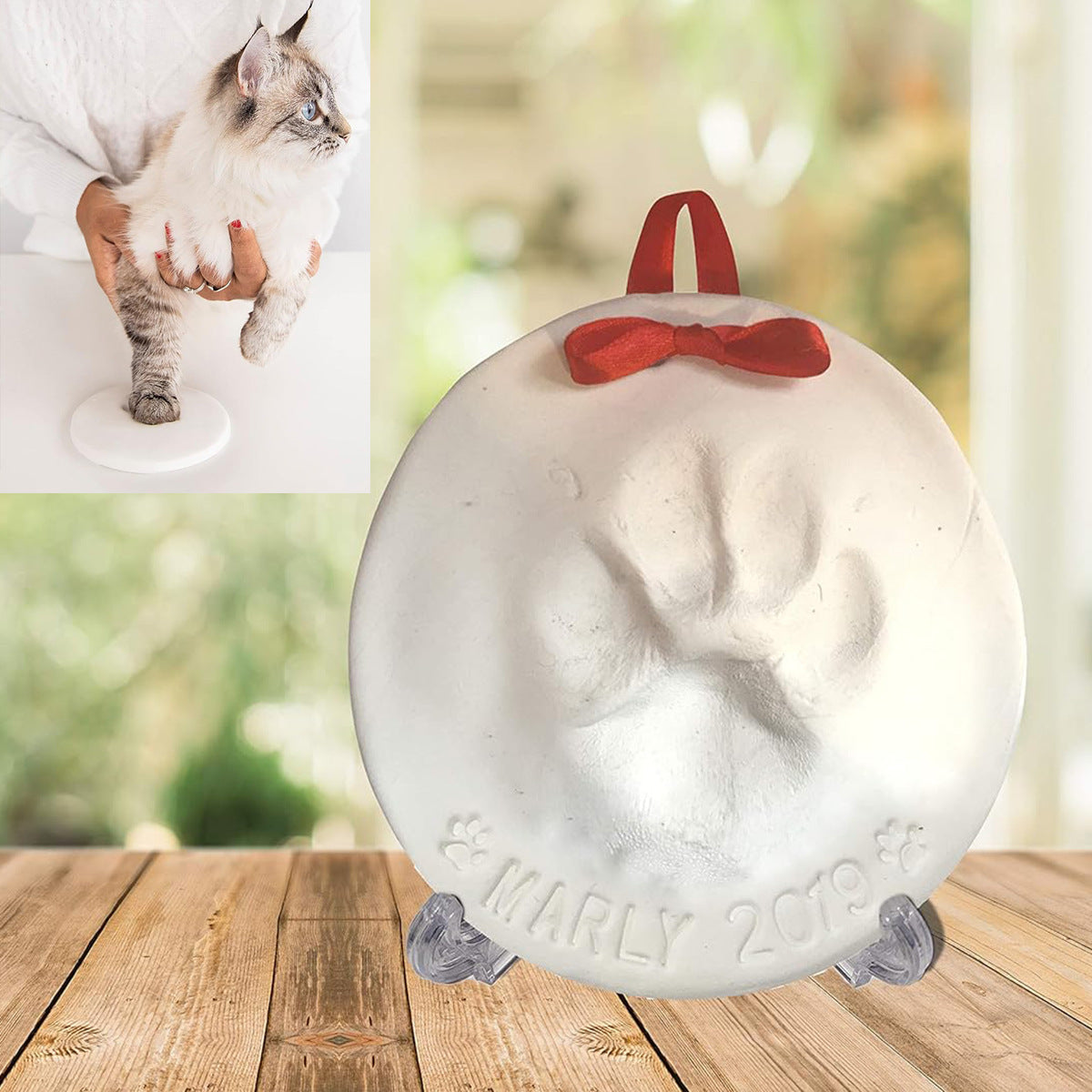 White Pet Cat And Dog Paw DIY Ink Pad Souvenir