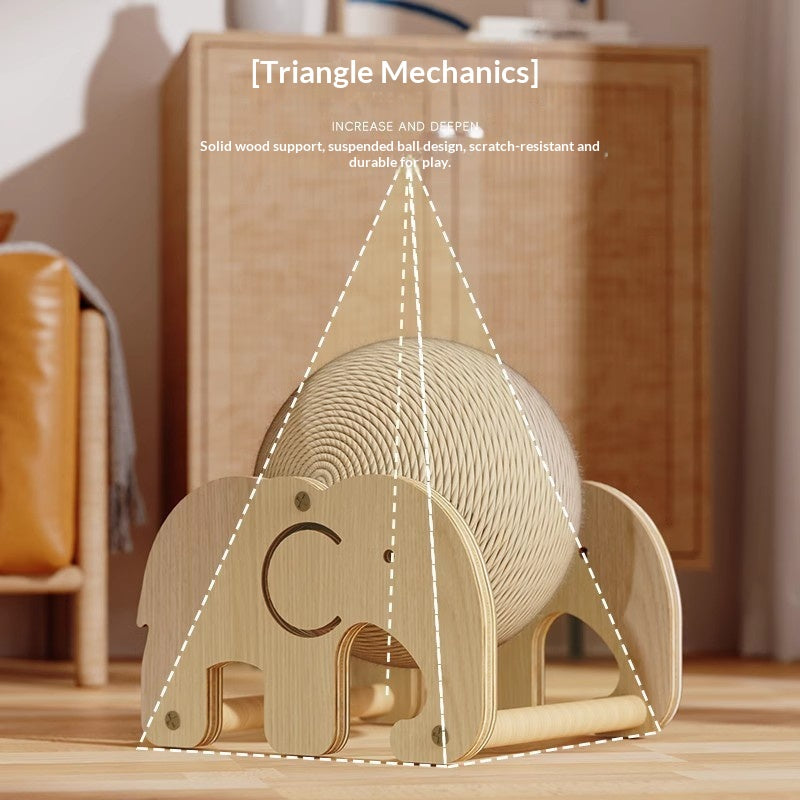 Ferris Wheel Sisal Cat Scratching Ball Roller Vertical Cat