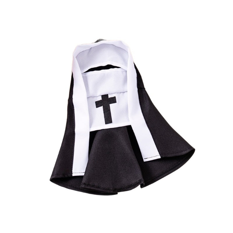 Cat Costumes, Pet Clothes, Dog Costumes, Funny Cosplay Photo Props, Small And Medium-Sized Pet Clothing, Cat Nun Costumes