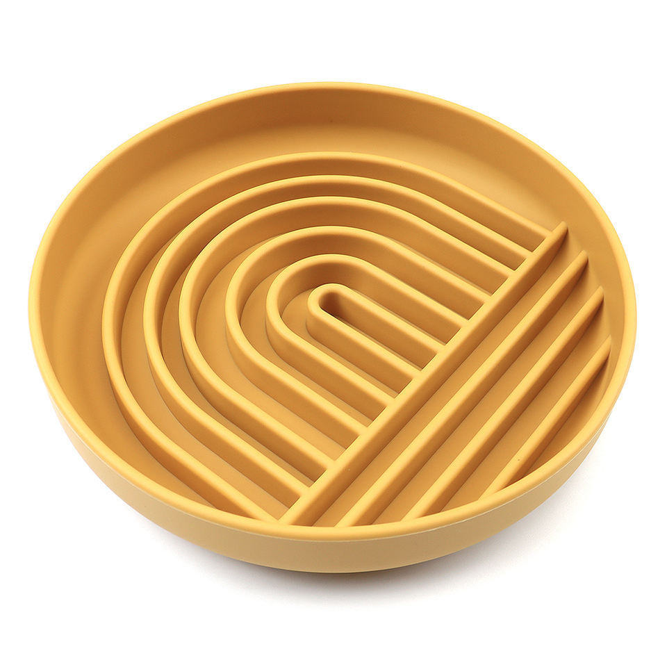 The Slowdown Bowl Silicone Slow Feeder For Dogs Puppies Slow Eating Modern Lick Mat Design Reduces Gulping Dishwasher Fit For All Breed Mealtime