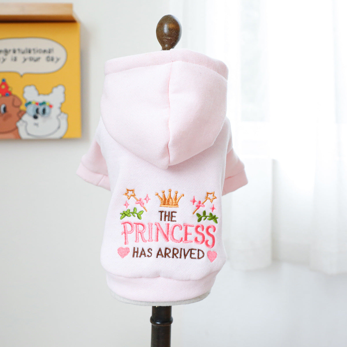 Pet Clothes Dog Cat Clothes Hooded Little Princess Sweater