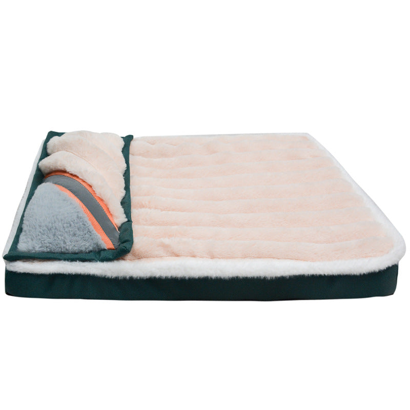 Dog Sleeping Mat Warm Pillow Anti-tear Pet Floor Mat