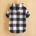Puppy Warm Anti-lint Clothes Plaid Hoodie Universal