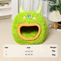 Fully Enclosed Safe And Cozy Cartoon Monster Pet Bed For Dogs And Cats Four Seasons Universal Soft And Warm For Winter Cat House