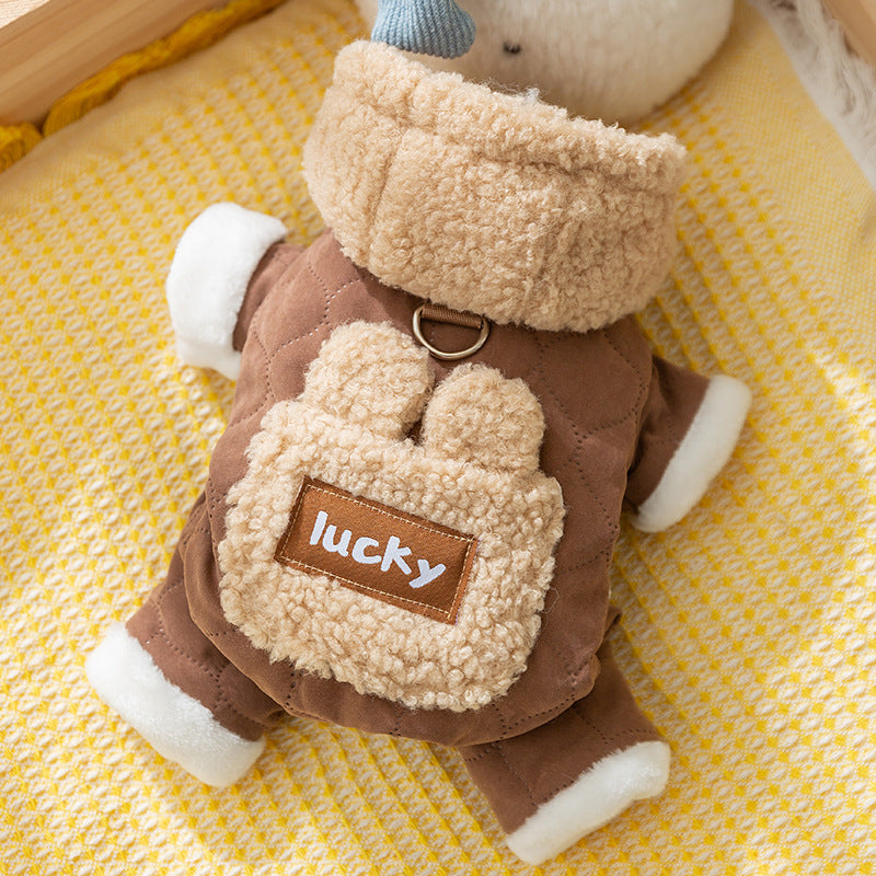Thick And Warm Pockets For Dogs, Four-legged Cotton Clothes For Cats, Teddy Bichon Frises And Pet Dogs In Autumn And Winter