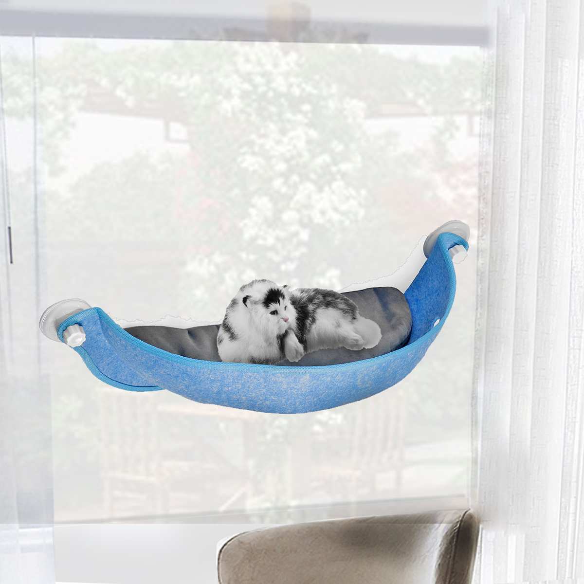 Suction cup cat sun hammock