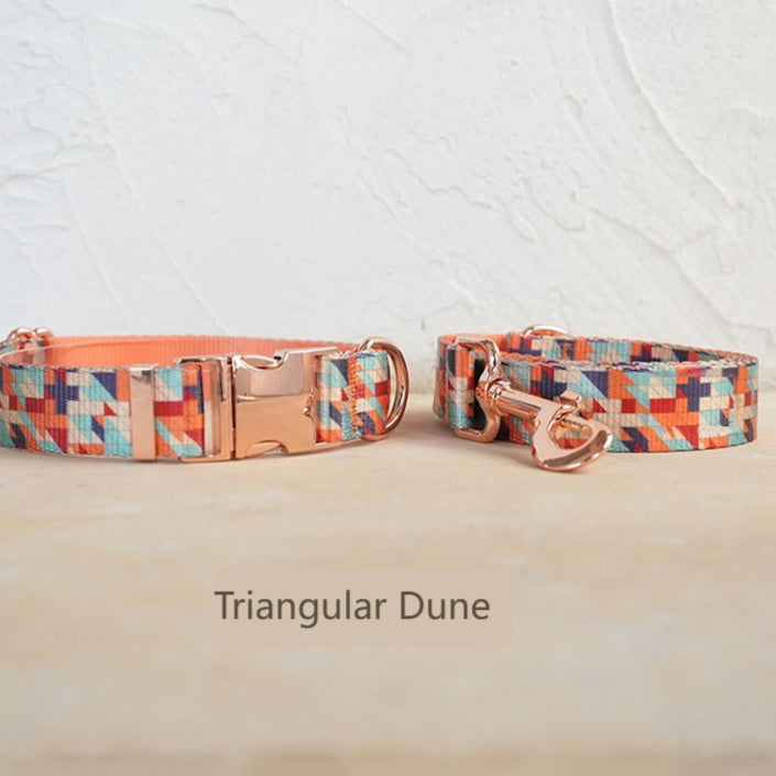 Self-designed Soft And Comfortable Pet Dog Collar And Leash Set