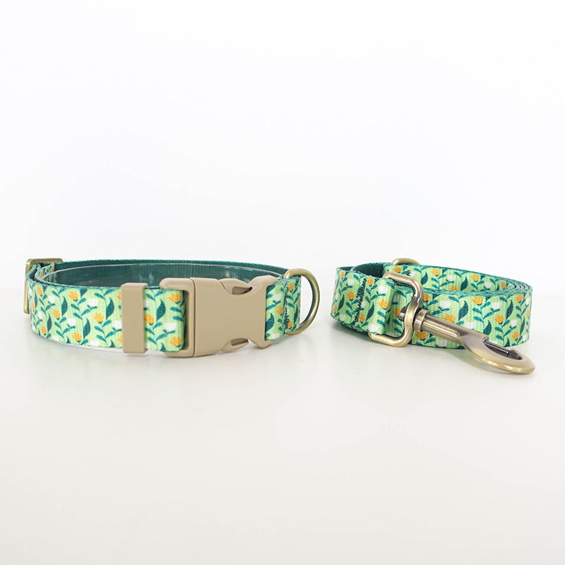 Series Knitted Collar Set With Flowers