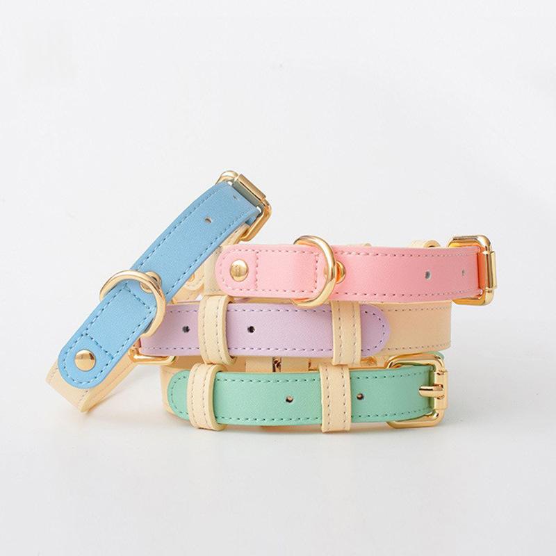 Leather Pet Collar For Small And Medium-Sized Dogs
