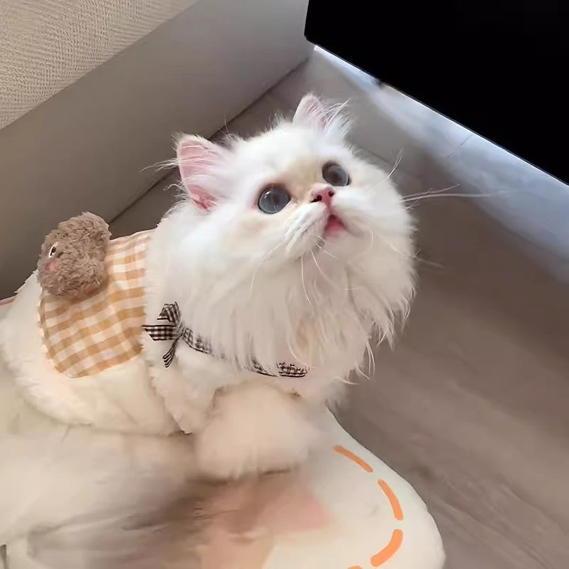 Cat Clothes Autumn And Winter Style Anti-shedding Warm Fleece Clothing