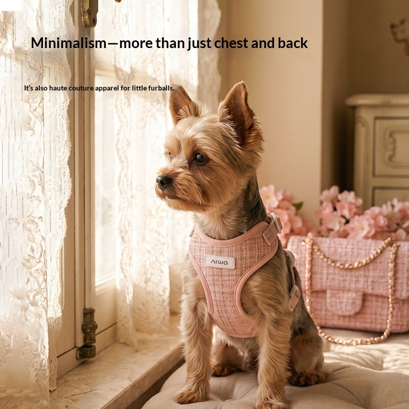 Dog Leash Harness, Small Fragrant Style I-shaped Harness, Vest-style Dog Leash For Small And Medium-sized Dogs, Factory Wholesale