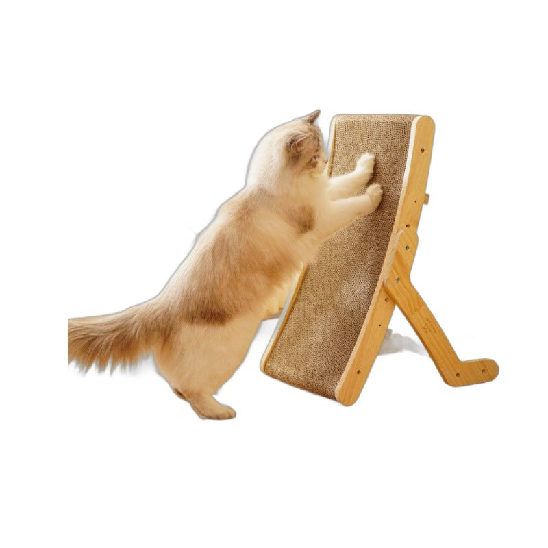Multi-functional Corrugated Cardboard Cat Scratcher Convertible Bed Vertical Small Size