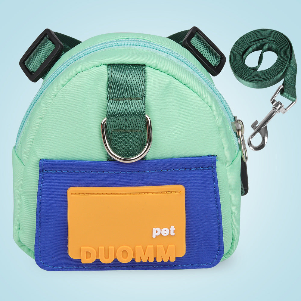 Pet Snack Storage Bag Large-capacity Multifunction Dogs Backpack Adjustable Harness Backpack Suitable Pet Travel Hiking Walking